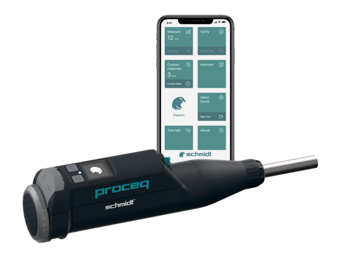 Original Schmidt OS8000 Concrete strength and uniformity testing using rebound hammer technology