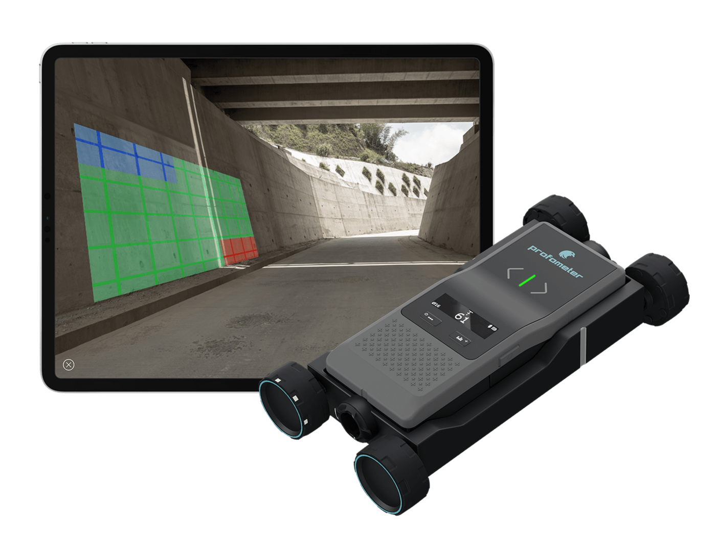 PM8000 Pro The cover meter for experts, from rebar detection to area scanning. Precise measurements with unique advanced visualization.